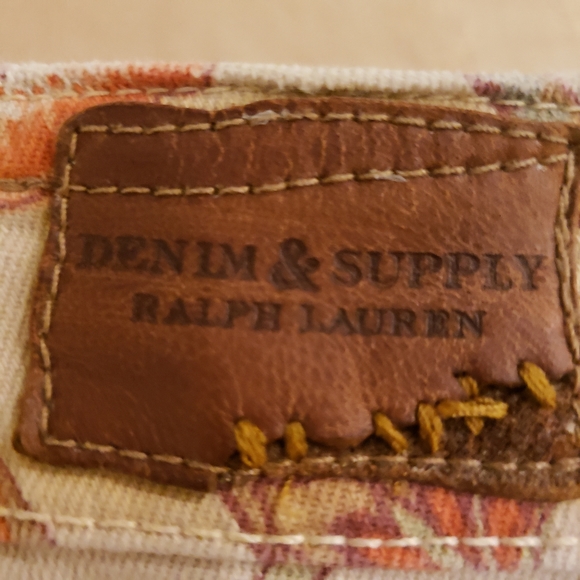 NWOT DENIM SUPPLY RL Metal Beads Floral Jeans - Picture 9 of 10